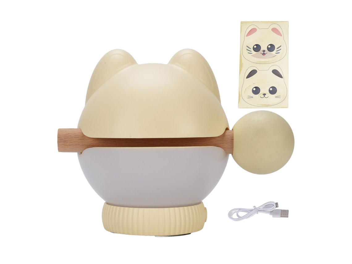 Luminária Gato Cute Sem Fios E Ajustável Da Laxiscreed Para Decoração E Iluminação Ambiente