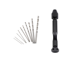 Conjunto de Broca Manual Rotativa com Bits para Madeira Plástico Trabalhos Diy Artesanato S/MARCA