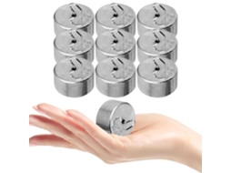 Conjunto De 10 Ganchos De Metal Prateado, Peso 50g