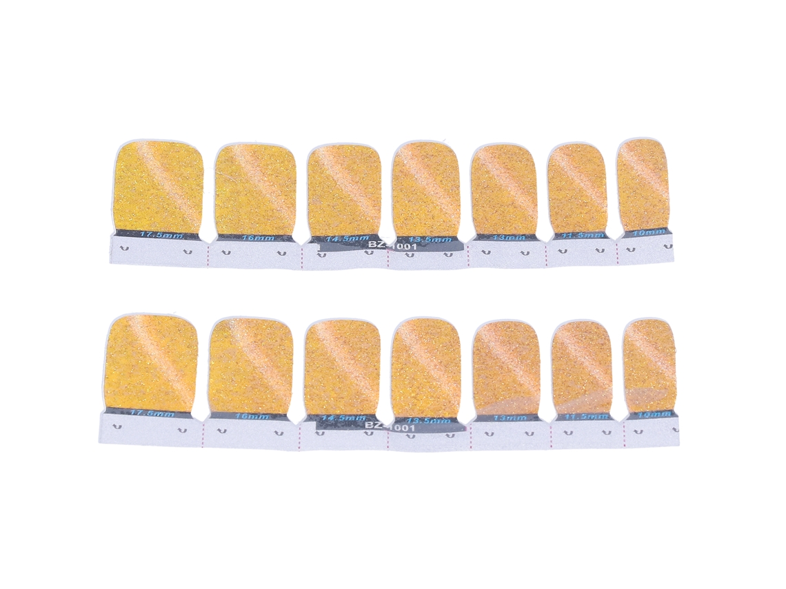 14pcs Adesivo De Unha Autoadesivo Diy Glitter Estilo Wrap Completo Decalque Esmalte De Unha