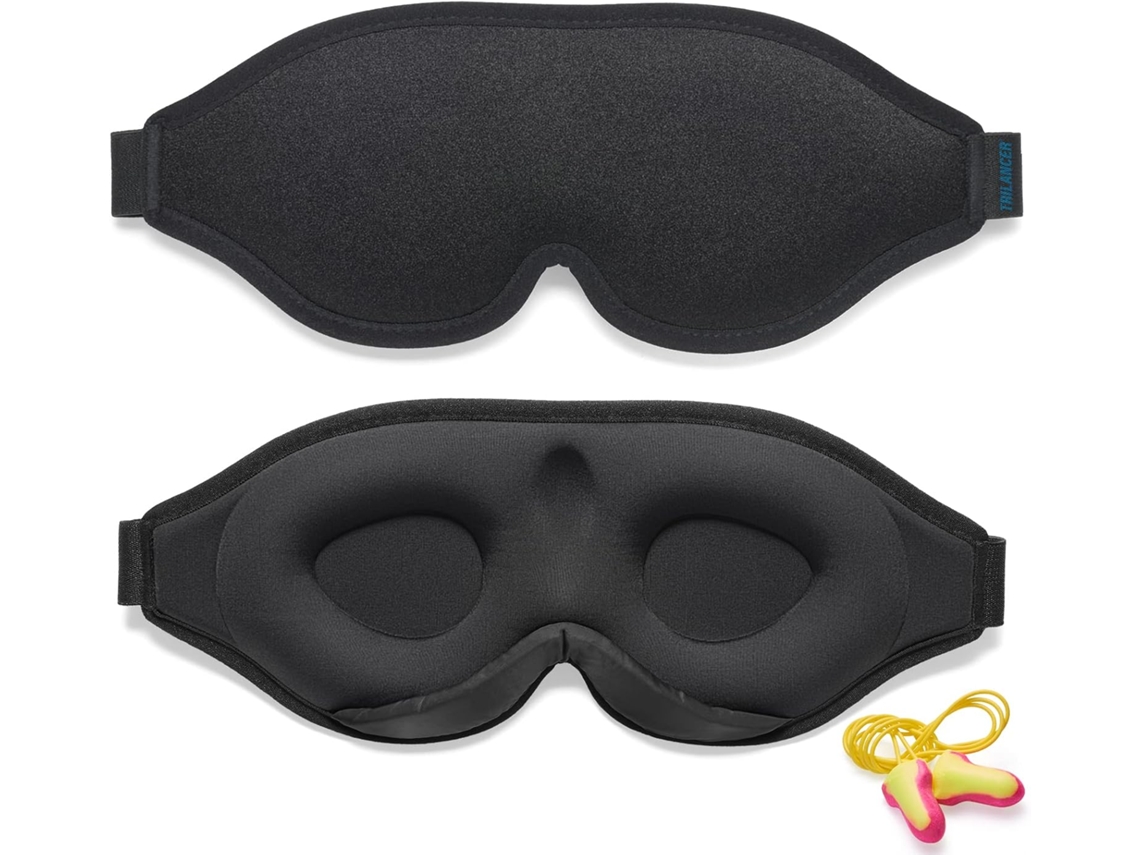 Máscara de Dormir Inovadora para Homens e Mulheres, Design Que Bloqueia a Luz, Ideal para e Tirar Sonecas AQUAFORGE