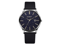 Reloj De Cuarzo Con Correa De Cuero Pu Para Hombres Reloj De Cielo Estrellado Moda Simple