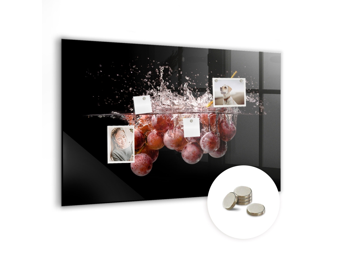 Quadro Magnético Uvas Para O Escritório Espelharte (90x60 Cm)