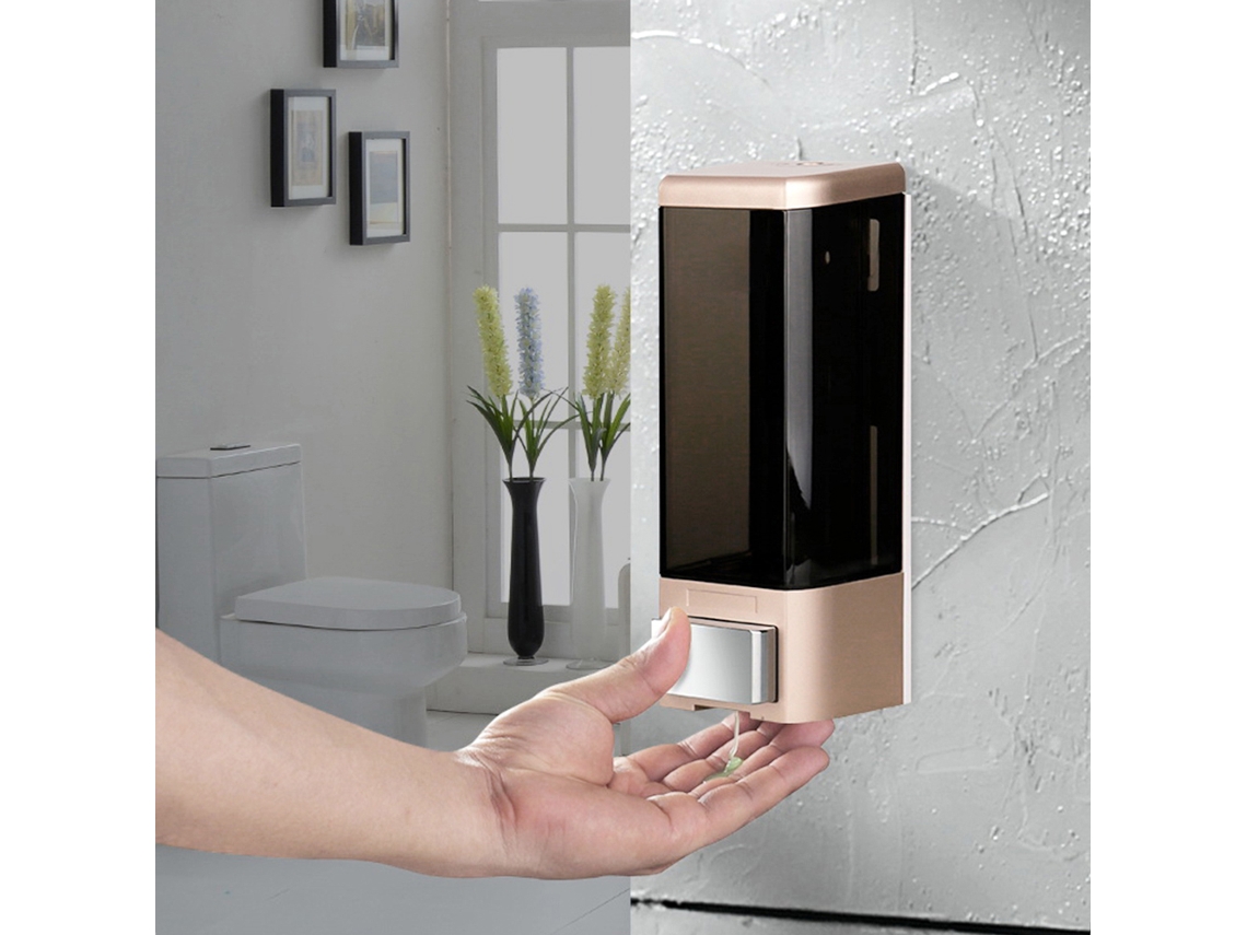 Dispensador de Sabão Manual de Parede, 500ml, para banheiro, hospital, hotel, casa ou escola | S/MARCA