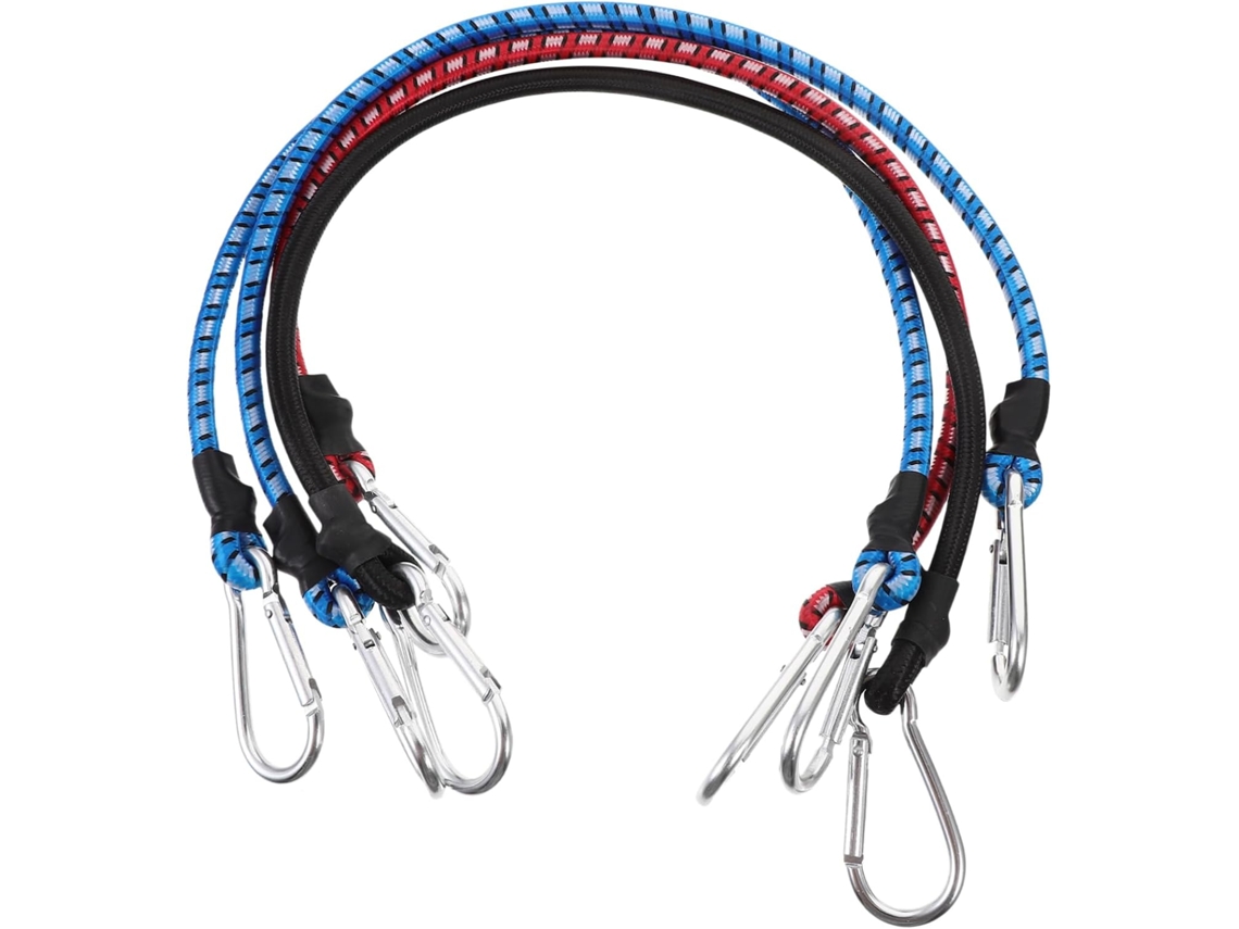 Conjunto De 4 Cintas Elásticas Bagagem, Borracha Durável, Cintas De Camping Multicoloridas, Fixação Segura
