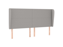Headboard, Headboards Vidaxl Cinzeto Tecido (203 X 23 X 118/128 Cm)