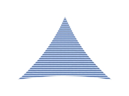 Vidaxl Vela De Sombra 5 X 5 X 6 M Hdpe Triangular Azul E Branco