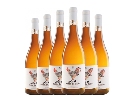 Vinho branco DOMINIO DEL BLANCO Dominio del Blanco. Botón de Gallo Barrica Verdejo Rueda (0.75 L - 6 Unidades)