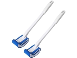 2026 escobilla de Inodoro Linjou 2 Pack Suave Sin Raspar Limpieza Profunda Anti splash Mango Cómodo (blanco)