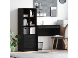 Vidaxl Mesa Com Gaveta Com Prateleira 2 Pcs Carvalho Preto