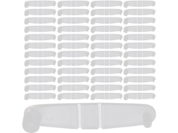 200-clipes De Plástico Transparente Para Chaveiro, Fecho Seguro Para Artesanato E Uso Diário, Adequados Para Chaveiros E