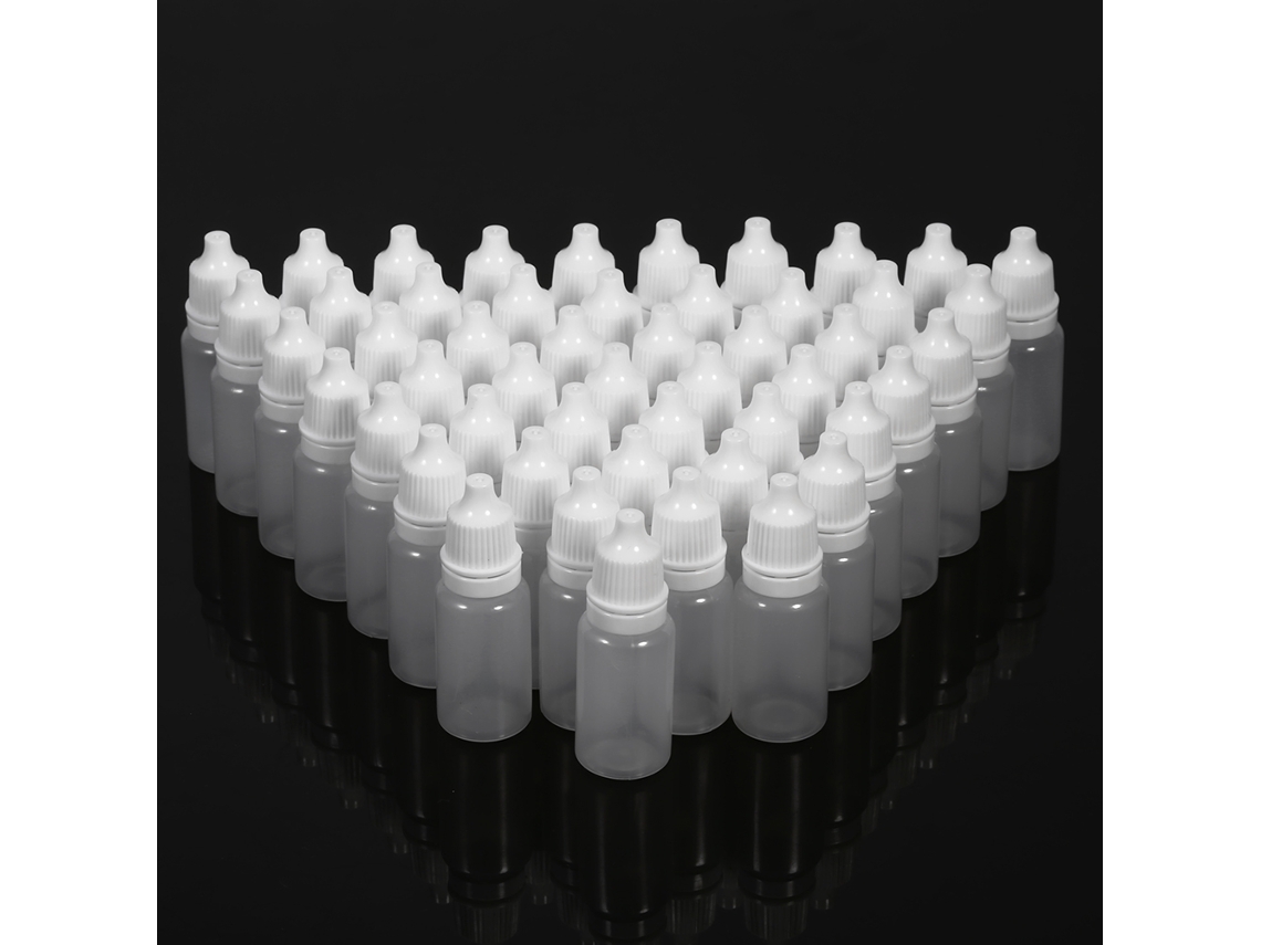 50pcs Frascosplásticosvazioscompressíveis10mlcomgotaparalíquidoocular