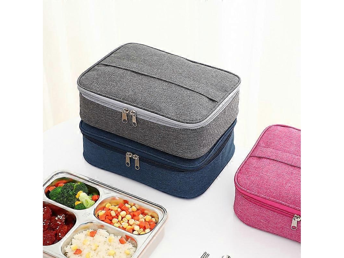 Bolsa Térmica Para Almoço Em Alumínio Com Isolamento, Alça E Exterior Resistente À Água Elysve