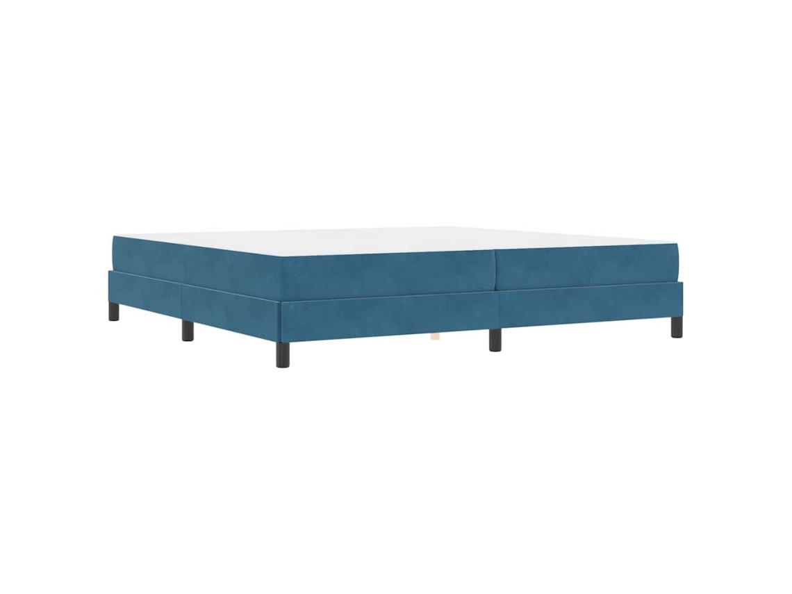 Conjunto 1 Cama Box Vidaxl Azul Tecido (200 X 200 Cm)