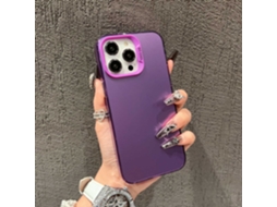 2 Capas Para Iphone 17, Roxas, Foscas, Dupla Camada E Prateadas.