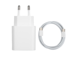 Carregador de parede USB-C 25W PD, com cabo, para dispositivos iOS S/MARCA