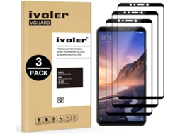 3x Película Vidro Temperado Xiaomi Mi MAX 3 HONGWE.