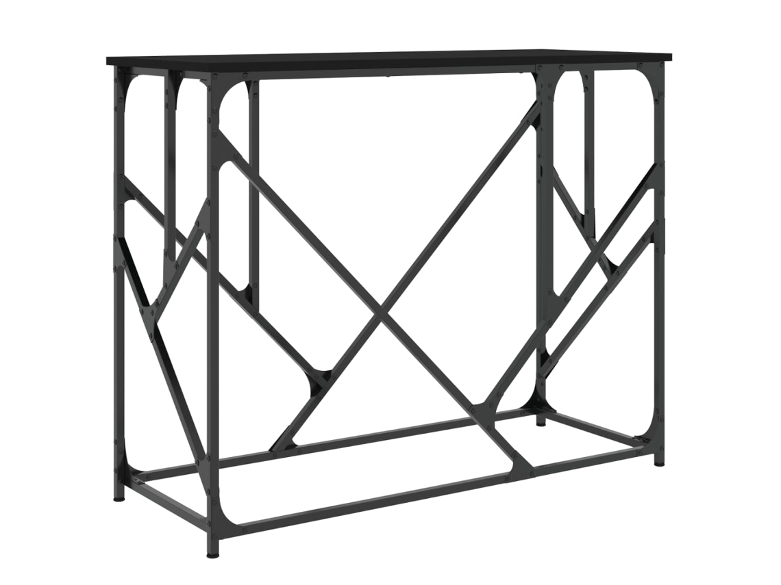 Mesa Consola 100x40x80 Cm Derivados de Madeira Preto MAISON EXCLUSIVE