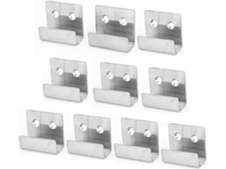 Conjunto de 10 Ganchos de Parede em Aço Inoxidável para Fixação de Azulejos CHABERLU