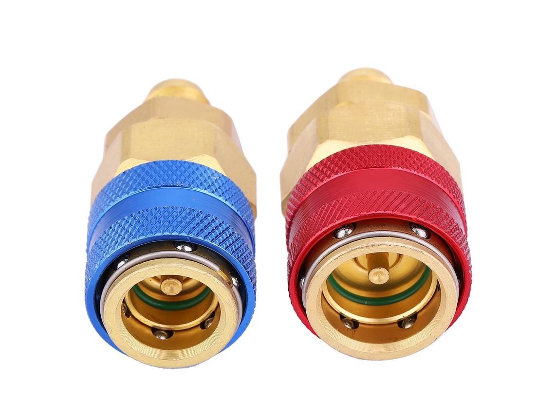 Peças Adaptador De Conectores Rápidos R134a De Alta/baixa Pressão Manifold Peças Automotivas De Ar Condicionado Para Carros