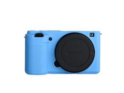 Capa Silicone HEXINYIGJLY para Sony Zv e10/zv e10lanti Risco, Leve, Acesso Total Azul
