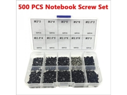 Conjunto De Parafusos Para Notebook Universal 500pcs M2 M2.3 M2.5 M3 Aço Liga Caixa Plástica Talla Única