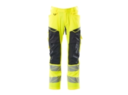 Calças Grandes Com Bolsos Para Joelheiras Accelerate Safe 19579 Amarelo 66 / 32 MASCOT