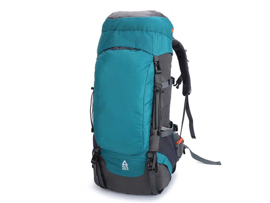 Mochila De Escalada Azul-lago De 65 Litros, Respirável E Durável, Em Tecido Oxford Com Fivela, Para Caminhadas E Camping