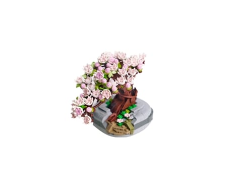 Blocos de Construção Brinquedos Flores Pupu Wj-0005 (Idade Mínima: 14 anos)