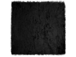 Vidaxl Tapete De De Ovelha Sintética Tafalla Preto 200 X 200 Cm