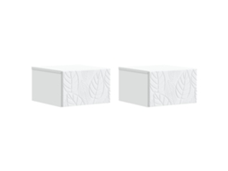 Maison Exclusive - Gabinete De Canto Montado Na Parede 2 Unid. Branco