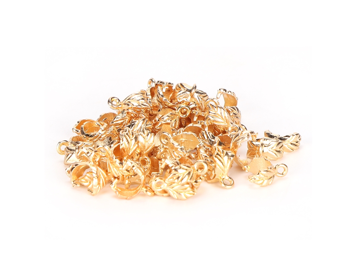 60pcs Clipes De Trança De Cabelo Em Liga E Acessórios - Dourado, Anti-deslizante, Para Festas E Casamentos