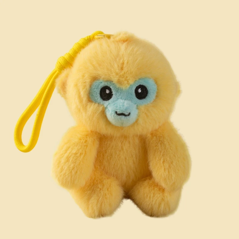 Chaveiro De Pelúcia Macaco Dourado (amarelo, 12cm), Boneco Macio