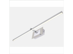 Aplique Led para Iluminar Quadros Espelhos Murais 10W Tom de Luz Neutro 4000K Acabamento Cromado Brilhante. 61Cm PAPUQ