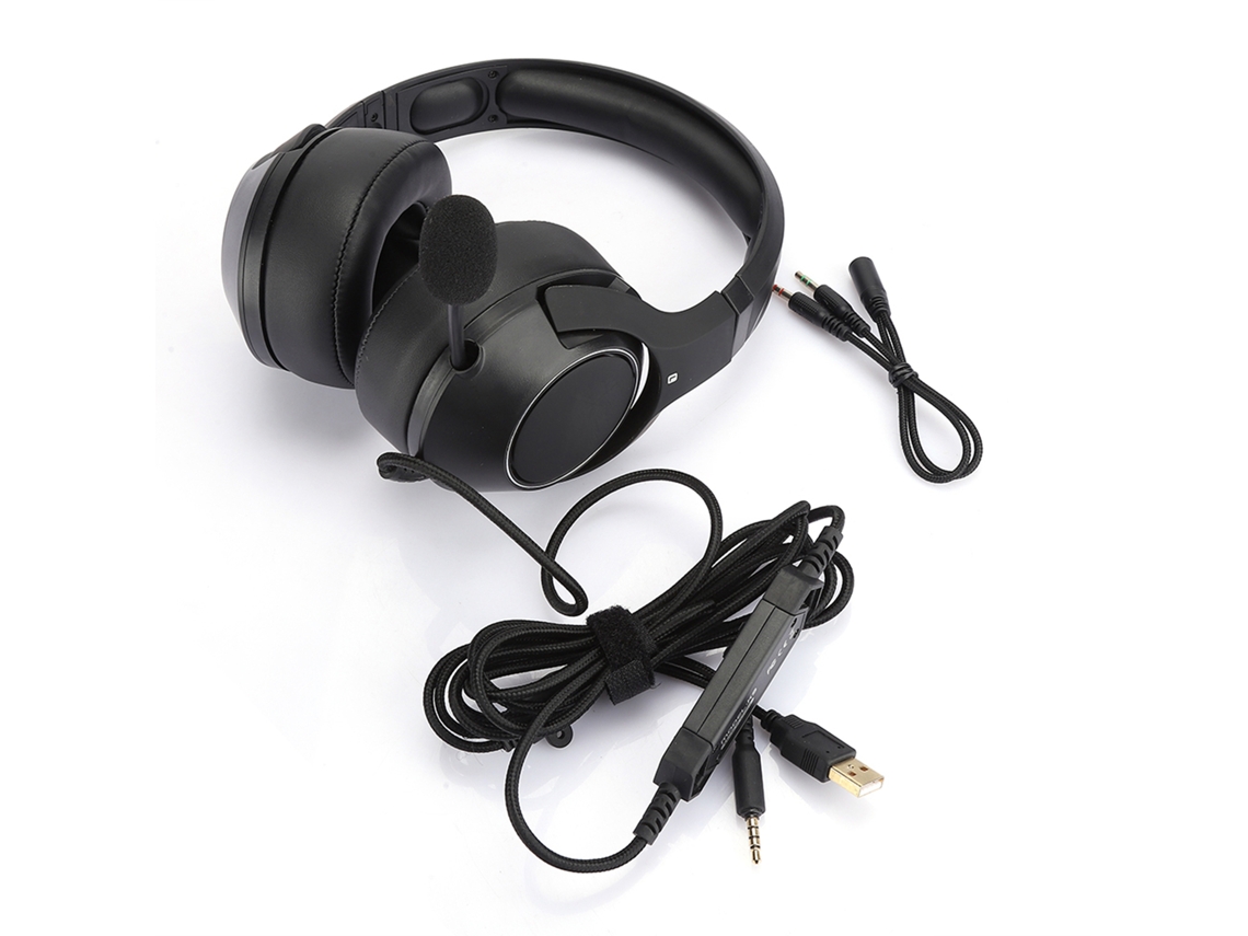 Aetheria fone de Ouvido Gaming Rgb com Microfone Head Mounted para Ps4 Xbox One Pc Switch