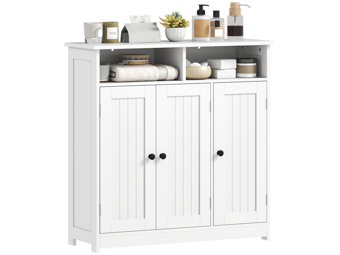 Armário Casa de Banho Mdf Cor Branco 85x30x85 cm Homcom