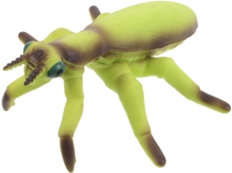 Figura Realista De Inseto Feita Algodão E Pvc, Verde.