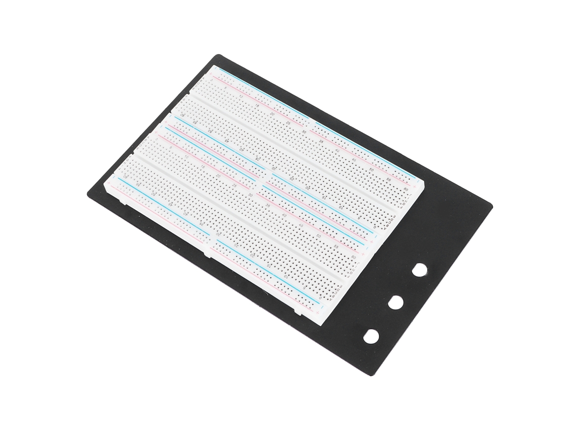 Laxiscreed Breadboard Com 1660 Pontos, 65 Cabos Jumper E 3 Bornes Para Projetos Eletrónicos