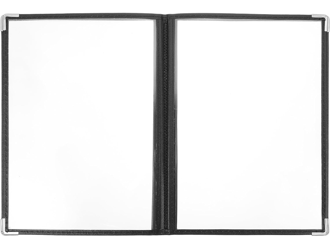 Pasta Para Cardápio De Cozinha Em Pvc Transparente E Ecológico, Com 4 Páginas E 8 Lados, Capa Protetora Para Restaurante