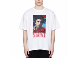 Rockinstone Scarface Movie Small White Adult T-shirt Size:s