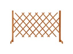 Vidaxl Vedação Em Treliça Para Jardim 120x90 Cm Abeto Maciço Laranja