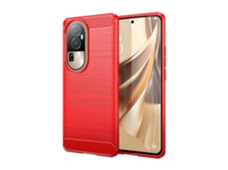 Capa Para Celular Tpu Com Textura Escovada Em Fibra De Carbono