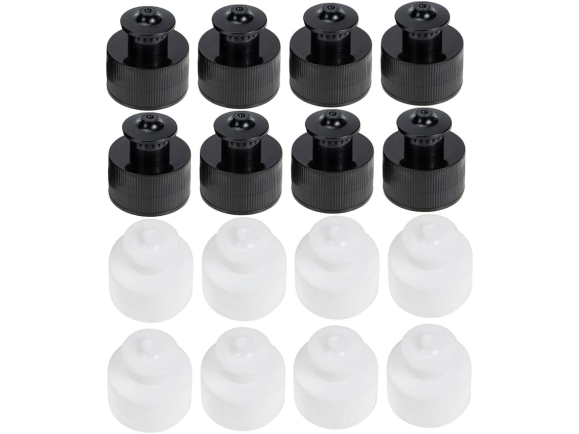 Tampas De Garrafa Água Esportivas À Prova Vazamentos,28 Mm,pacote Com 30 Unidades,pretas E...