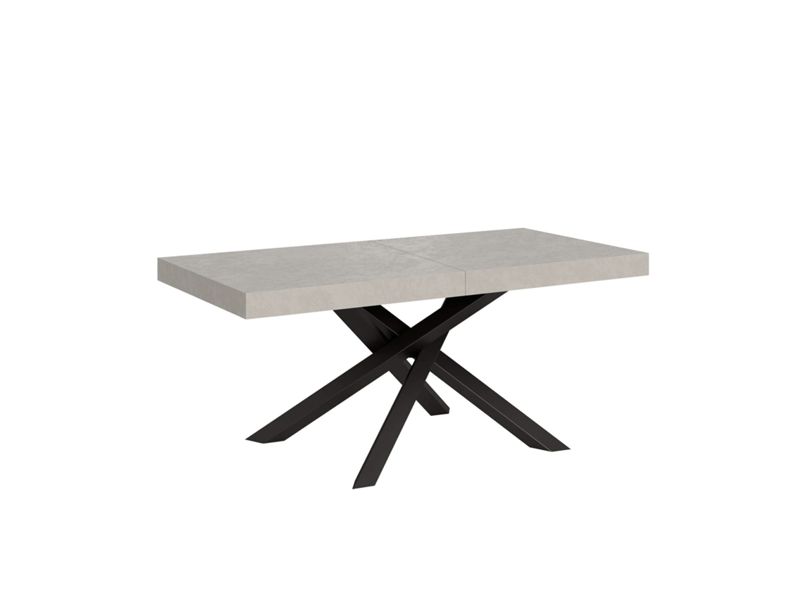 Mesa Extensível 200/460x90 Cm Volantis Cashmere Pernas Antracite Itamoby