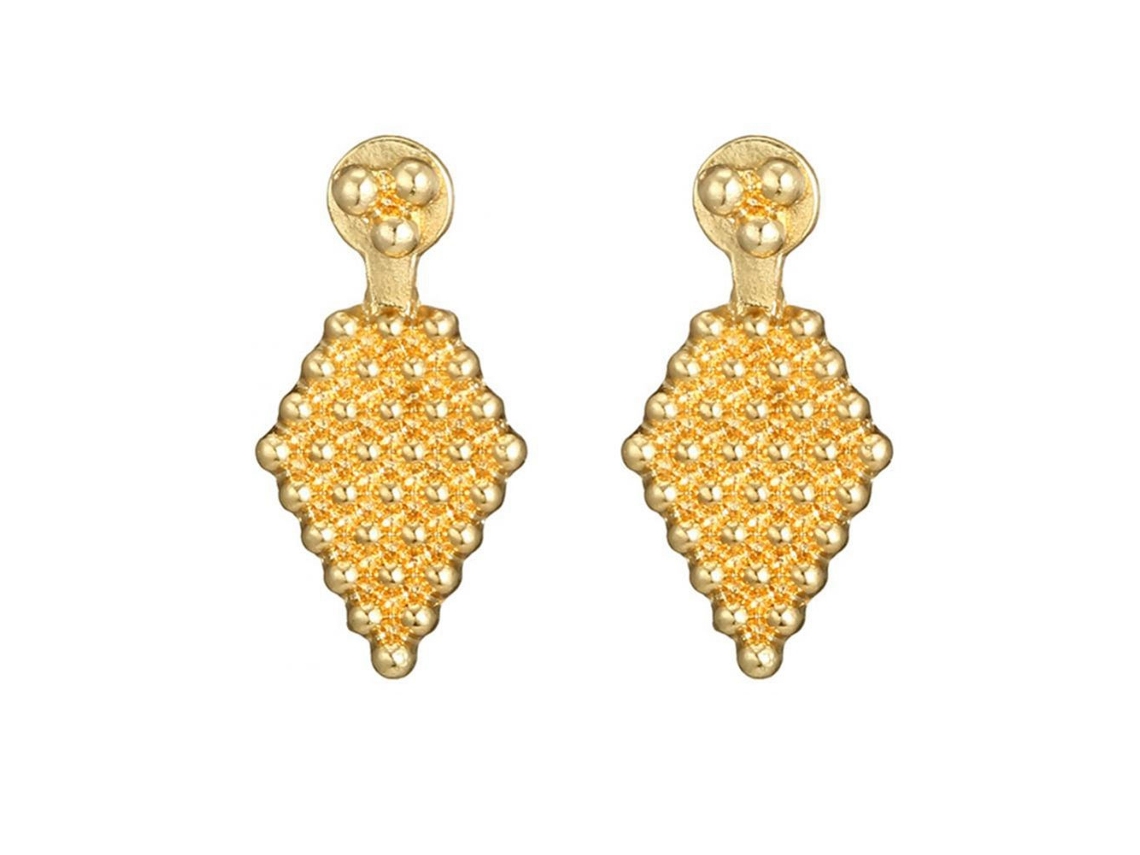 Brinco Pendente Losango Decoração Presente Moda Feminina