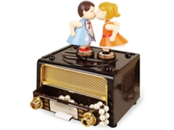 Caixa De Música Giratória Em Formato De Rádio Retrô Caixa De Música Criativa E Engraçada Aquaforge