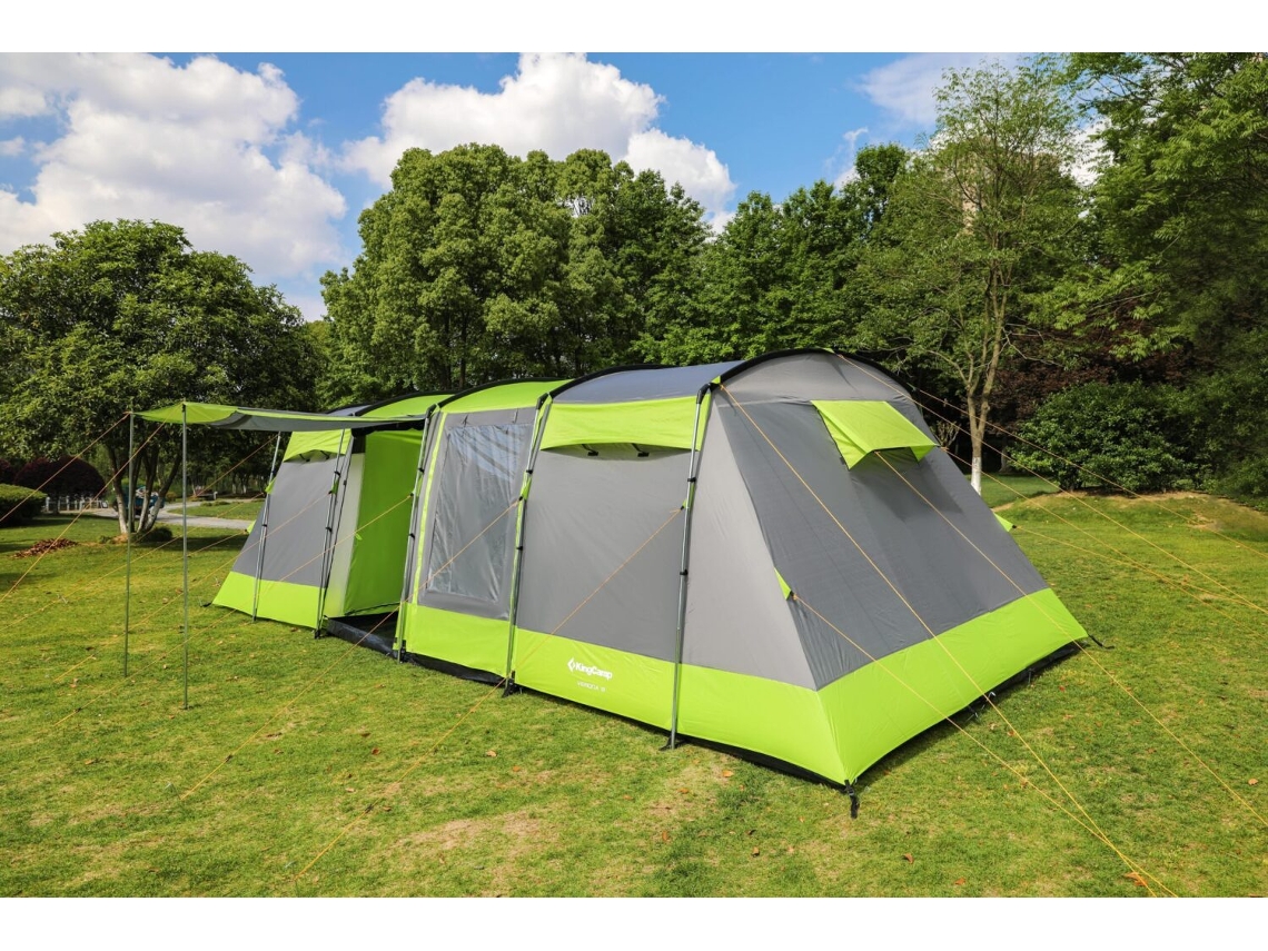 Dentro de Acampamento Familiar de 8 -Setter Espaçoso e Confortável 700 X 310 Cm Verde e Cinza TRENDYFLAIR