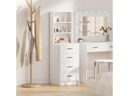 Vidaxl Buffê Branco 40 X 41 X 135 Cm Derivados De Madeira