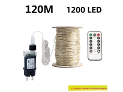 Cordão De Luzes Led (120 M De Comprimento, 1200 Leds), Ideal Para Decoração De Natal, Etc.