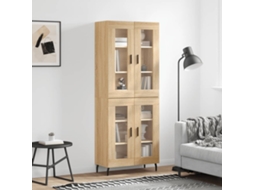 Vidaxl Armário Alto 69,5x34x180 Cm Derivados De Madeira Cor Sonoma